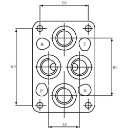 Apatinės plokštės apatinė jungtis ES3A38P