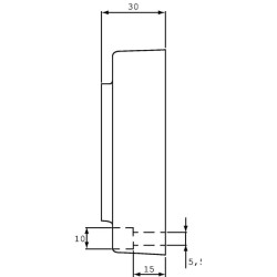 Apatinės plokštės apatinė jungtis ES3A38P