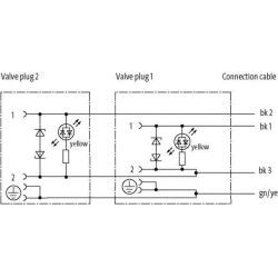 Dvigubas kištukas M/M 220 mm SP8881500220