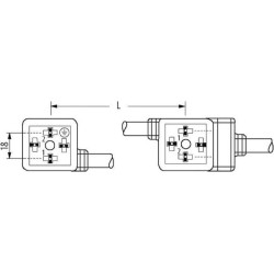 Dvigubas kištukas NG6 1500mm SP888NG61500