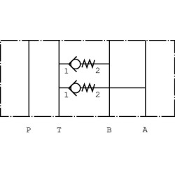Atbulinis vožtuvas CV10NP 03B00 NG06 CV10NP03M03001