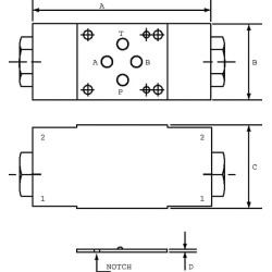 Atbulinis vožtuvas CV10NP 03B00 NG06 CV10NP03M03001