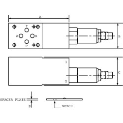 Slėgio mažinimo vožtuvas CP2001B0 CP2001M03016