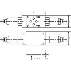 Slėgio reguliavimo vožtuvas B-A3100-E-C NG6 CP2001M03008