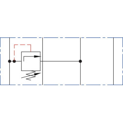 Slėgio ribojimo vožtuvas NG6 A iš T KRMRF03A3