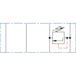 Slėgio ribojimo vožtuvas NG6 B iš T KRMRF03B3