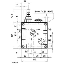 Vožtuvas VDA-FL-6-38 NG-6 VDA638
