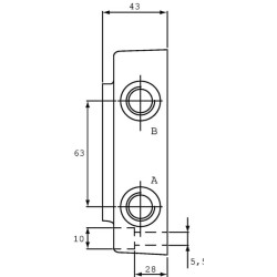 Pagrindo plokštė 03 šonas/apačia A-B / P-T ES3D38PL