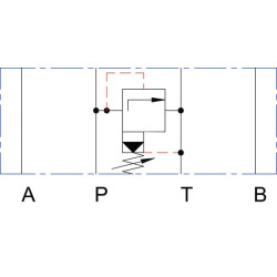 Slėgio ribojimo vožtuvas NG10 P iš T KRMRF05P3