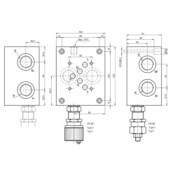 Pagrindo plokštė 3/4" 80-250 strypas ES5B34LLX3F