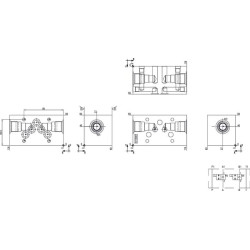 Korpusas 2/2 vožtuvui SDC 10/2 NG10 KMSC905W