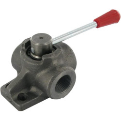 Trijų pakopų vožtuvas, L formos kamštis, 1 colio, DH253B