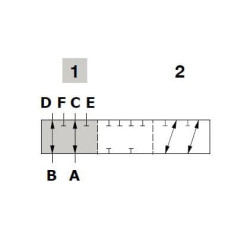 6 padėčių vožtuvas 6B-12L 3/8 BSP DF056002