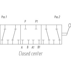 6 pakopų L formos vožtuvas, 3/8" DH056B