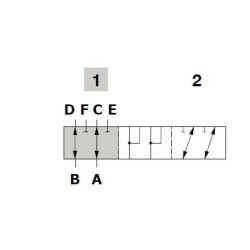 Valdymo vožtuvas 6 padėčių DF5/6A-17L DF056006