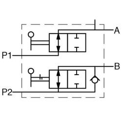 Trijų taškų prikabinimo priekinis vožtuvas C000FTV