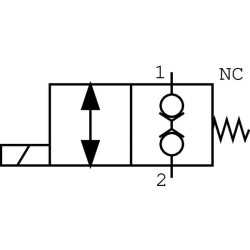 Valdymo vožtuvas 2/2 SVP08CDB 12VDC 3/8 SVP08CDB001