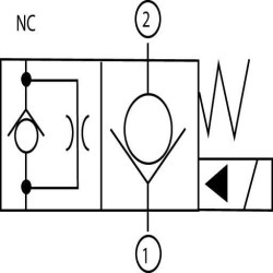 Valdymo vožtuvas 2/2 SVP10NC 12VDC A06 SVP10NC001