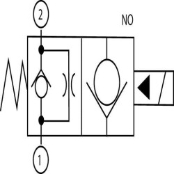 Valdymo vožtuvas 2/2 SVP08NO 24VDC A06 SVP08NO002