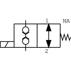 Valdymo vožtuvas 2/2 A06 NA 12V 3/8 EW10A005