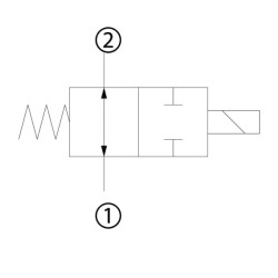 Vožtuvas 2/2 EDH12/NA-24CA-DG 3/4 EDH12NA001
