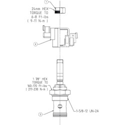 2/2 vožtuvas SVP20_NOR 24 V nuolatinės srovės SVP20NOR24DDN
