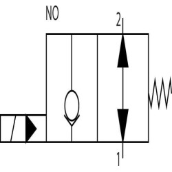 Valdymo vožtuvas 2/2 SVP08NOR 24VDC A06 SVP08NOR002