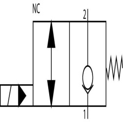 Valdymo vožtuvas 2/2 SVP08NCR 12VDC A06 SVP08NCR001