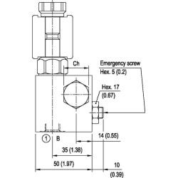 Vožtuvas 2/2 eigų VEI-CE 8 A-2A-06 OE1705183702
