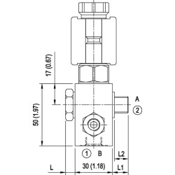 Vožtuvas 2/2 eigų VEI-CE 8 A-2A-06 OE1705183702