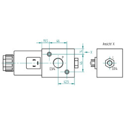 Valdymo vožtuvas 3/2-3/4-12 VDC 3212AK10143