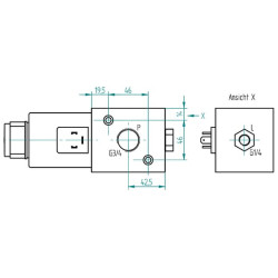 Valdymo vožtuvas 3/2-3/4-24 VDC 3224AK10063