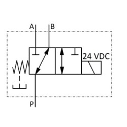 Valdymo vožtuvas 3/2-3/4-24 VDC 3224AK10063