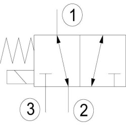Valdymo vožtuvas 3/2 SV 082302 24VDC A04 SV082302002