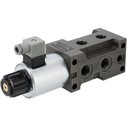 Valdymo vožtuvas 6/2, 1/2 12 V nuolatinės srovės. Suderinamas su flanšu 6KVH1012VFL