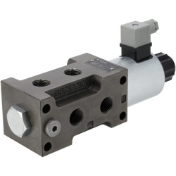 Valdymo vožtuvas 6/2, 1/2 12 V nuolatinės srovės. Suderinamas su flanšu 6KVH1012VFL