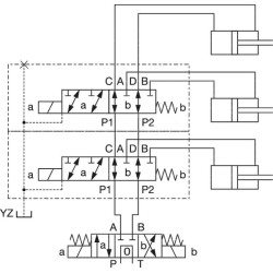 Valdymo vožtuvas 6/2, 1/2 12 V nuolatinės srovės. Suderinamas su flanšu 6KVH1012VFL