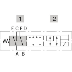 Vožtuvas 6/2 24DC 3/8" išleidimo anga, 210 barų DFE0526002L