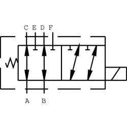 Valdymo vožtuvas 6/2 - elektrinis 24-DC SV16524