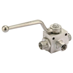 Rutulinis vožtuvas L formos, 3 padėčių, KH3KS08LN