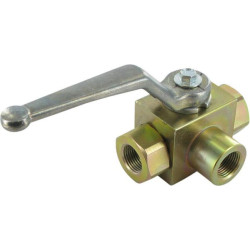 Rutulinis vožtuvas, 3 padėčių, 3/8 T formos, KH3KSR06T