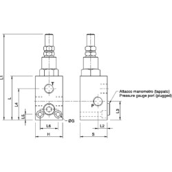 Perpildymo vožtuvas VMP, G1/2" 10-180 bar C056V0710