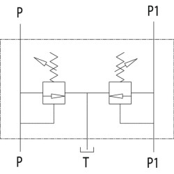 Dvigubas perpildymo vožtuvas VMPD, G3/8" C056V0732