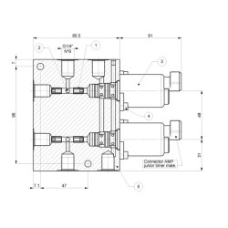 Redukcinis vožtuvas 2X Prop. 24vdc KA1EZ24VDC
