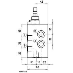 Vožtuvas VDA-FL-6-38 NG-6 VDA638