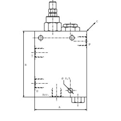Akumuliatorinis vožtuvas A-06-S-B-3/8" BSP VDA05001