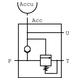 Akumuliatorinis vožtuvas A-12-S-B-3/4" BSP VDA20001