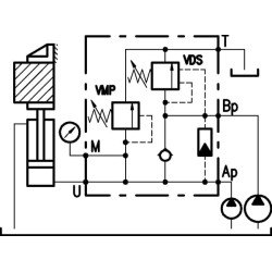 Slėgio mažinimo vožtuvas plienas VEP10001ST
