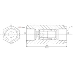 Atbulinis vožtuvas RS06/5G-04 RS065G04