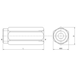Srauto reguliavimo vožtuvas VU, G1.1/2" - 1 baras C056V0632
